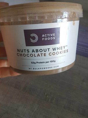 Nuts about whey chocolate cookies