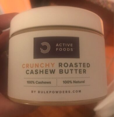 Crunchy roasted cashew butter