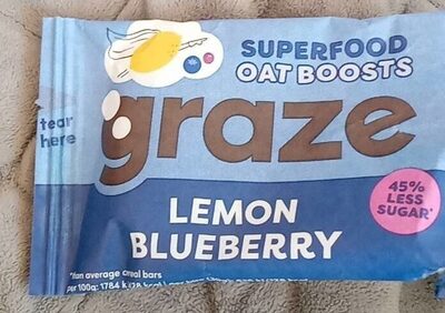 Graze Lenin blueberry front packaging