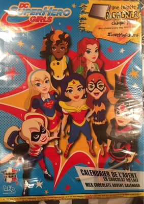 Calendrier de l’Avent en chocolat au Lait DC Super Hero Girls