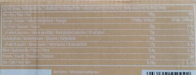 Rocky road nutrition facts table