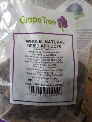 Whole Natural Dried Apricots