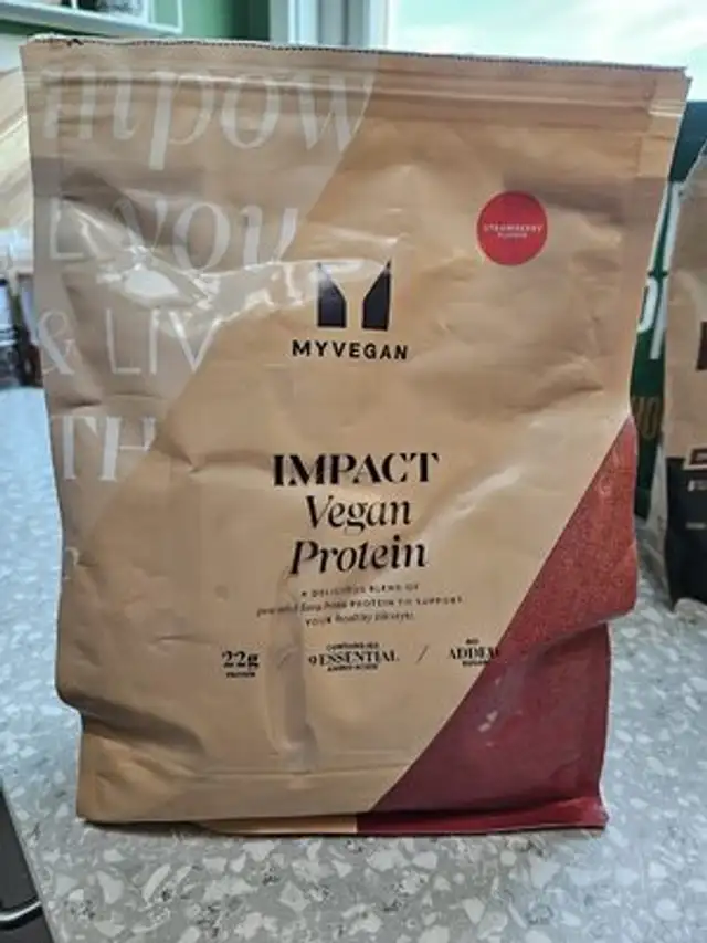 Vegan protein blend front packaging
