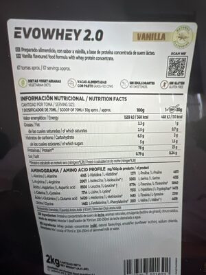 Evowhey 2.0 Vanilla