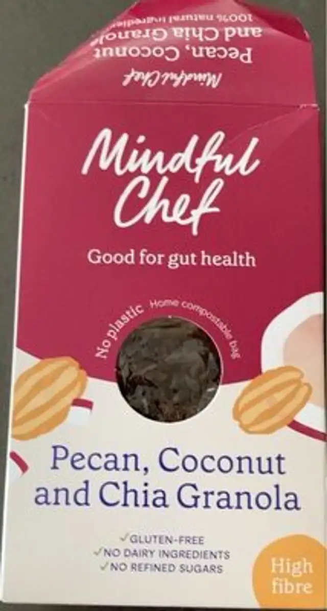 Pecan, coconut and chia granola