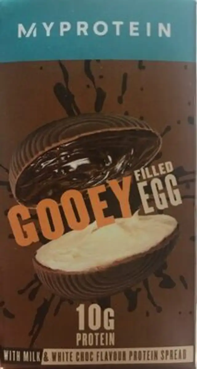 Gooey filled egg front packaging