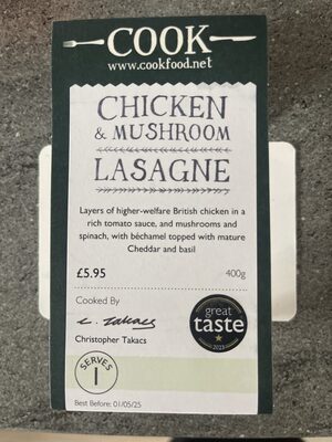 Chicken & Mushroom Lasagne