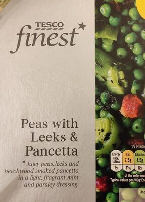 Peas with Leeks & Pancetta