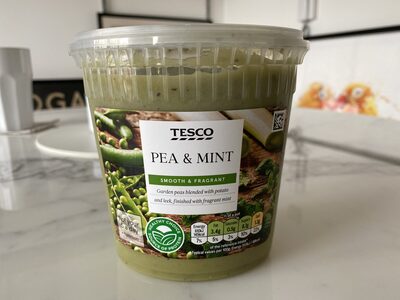 Pea & Mint soup front packaging