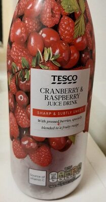 Cranberry & Rasberry Juice Drink front packaging
