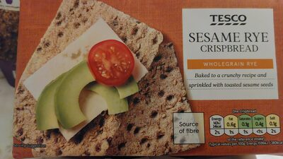 Tesco Sesame Rye Crisp Bread