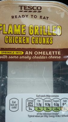 Flame grilled chicken chunks