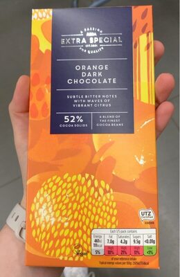 Orange dark chocolate