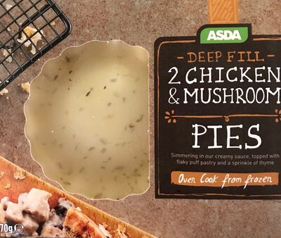 Deep Fill - 2 Chicken & Mushroom Pies