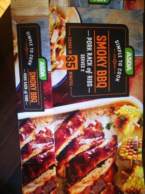 Smoky BBQ pork racks of tibs front packaging