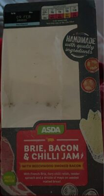 Brie, Bacon & Chilli Jam Sandwich