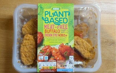 Meat free buffalo chicken style wings front packaging