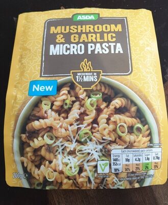 Mushroom & Garlic Micro Pasta