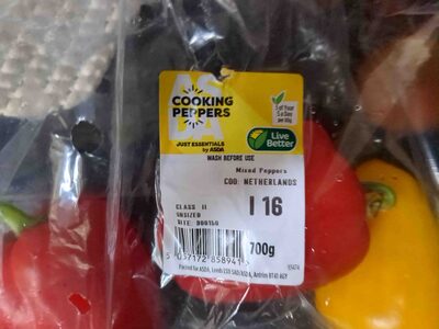 Cooking Peppers front packaging