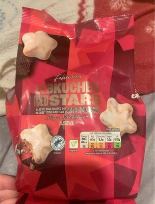 Lebkuchen Iced Stars