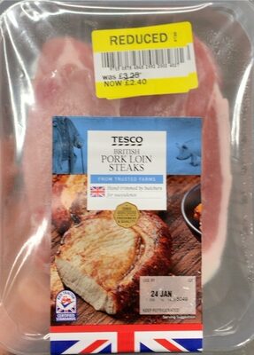 Pork loin steaks
