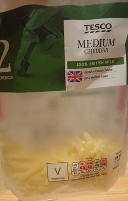 Medium Cheddar front packaging
