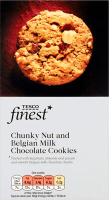Finest Chunky Nut And Belgian Chocolate Cookie