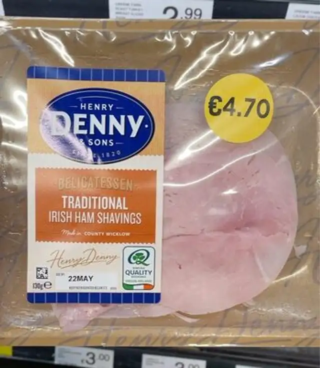 Irish ham shavings