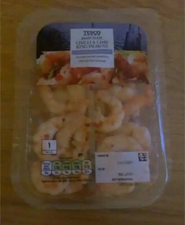 Chillie & Lime King Prawns front packaging