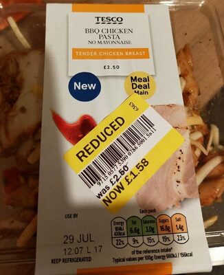 Tesco bbq chicken pasta