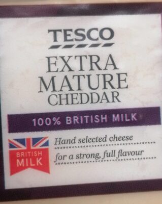 Extra Mature Cheddar front packaging