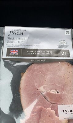 Thickly slided ham