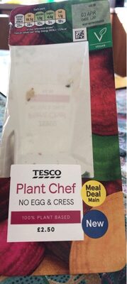 No egg & cress sandwhixh front packaging