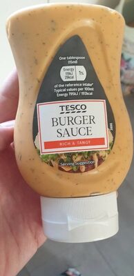 Burger sauce front packaging