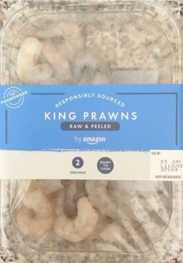 King prawns (raw and peeled)