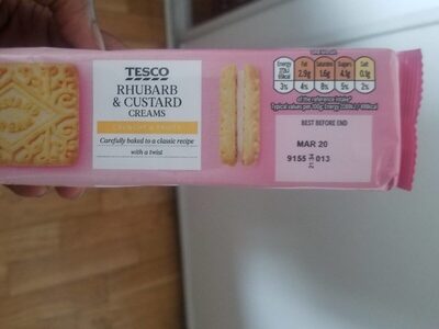 Rhubarb & custard creams