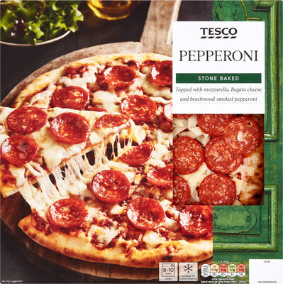 Stonebaked Pepperoni Pizza front packaging