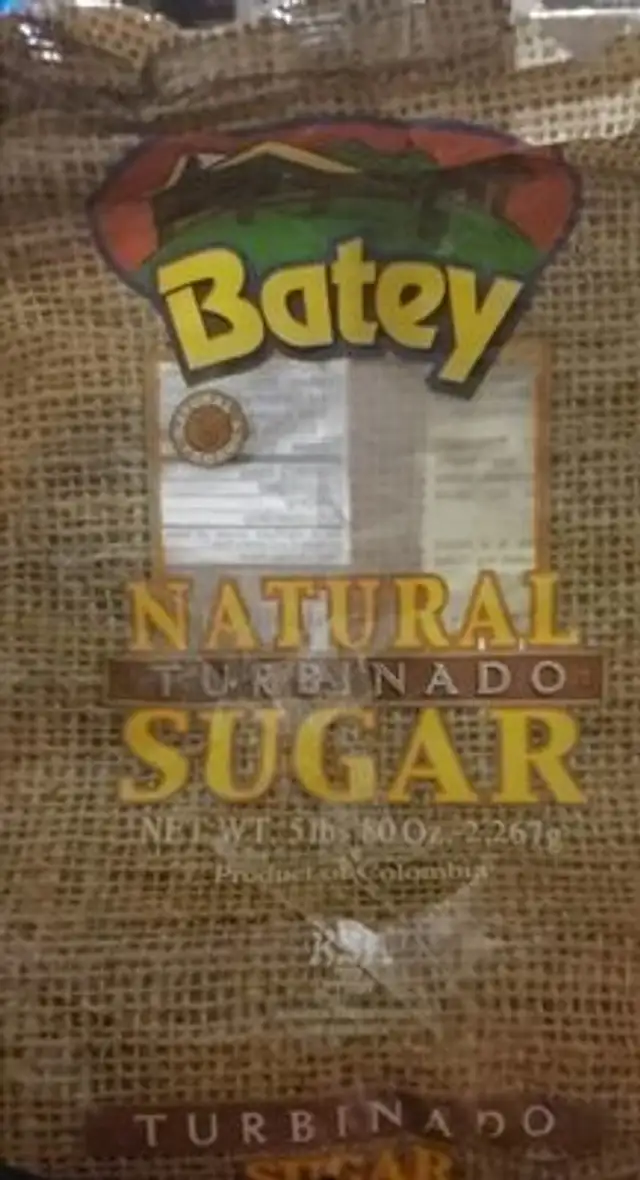 Natural turbinas sugar