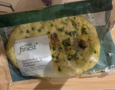 Basil pesto flat bread