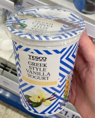 Greek stule vanilla yogurt