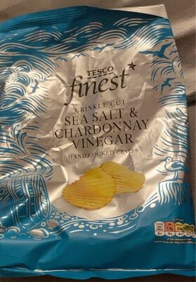 Crinkle Cut Sea Salt & Chardonnay Vinegar Hand Cooked Crisps