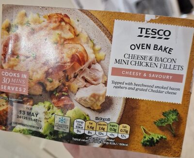 Oven Bake Cheese & Bacon Mini Chicken Fillets