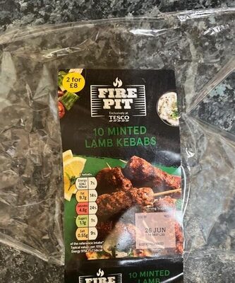 Minted lamb kebabs front packaging
