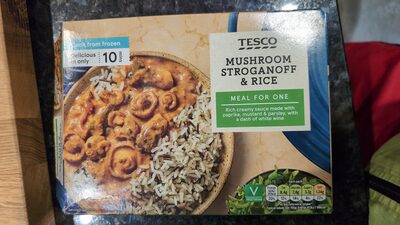 Mushroom Stroganoff And Rice