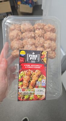 Pork, Mozzarella & Tomato Kebabs