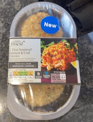 Tesco finest * 2 Thai inspired salmon & cod fishcakes