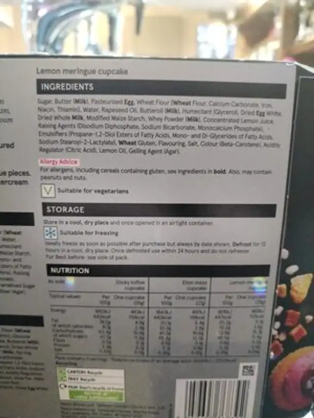 Unknown ingredients label