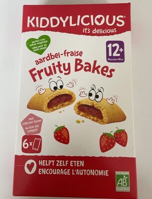 Strawberry Fruity Bakes 6 x (132g) front packaging
