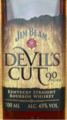 Bourbon Jim Beam Devil‘s Cut 90 Proof Kentucky Straight Bourbon Whiskey