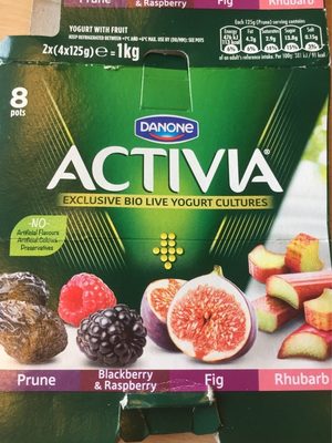 Activia Red Fruit Yogurt 8X125g